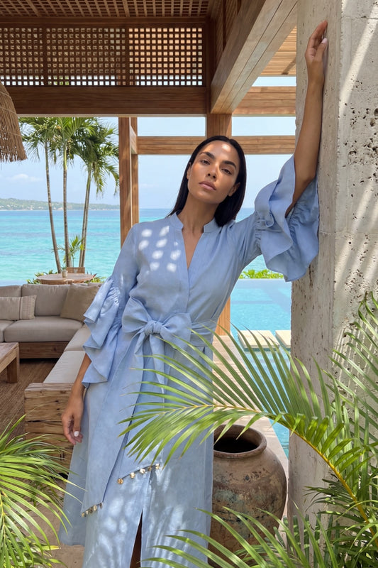 Vestido Yanet Manga Vuelo