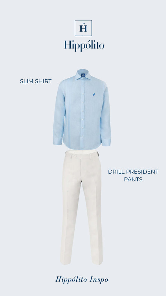 Set Slim Shirt + Drill President